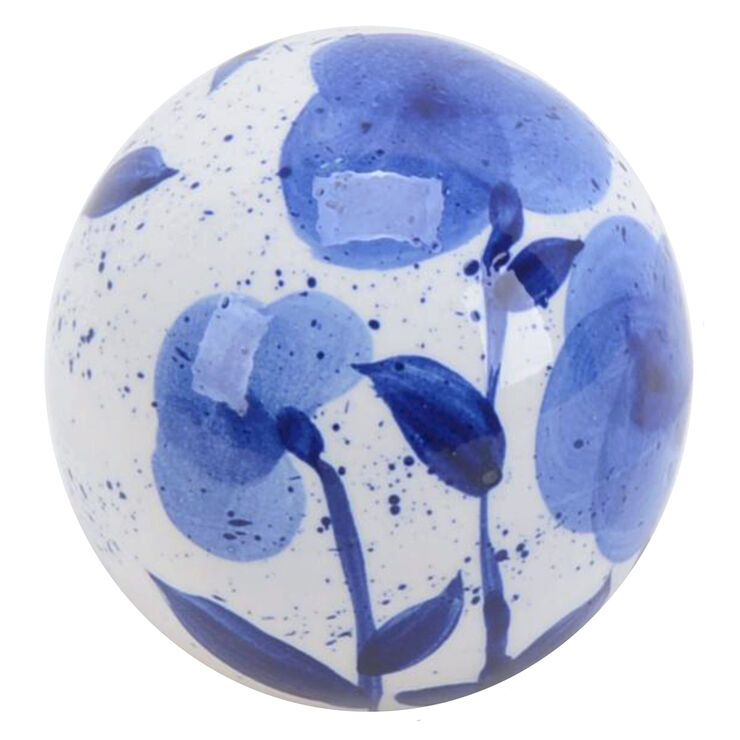Blue Ceramic Garden Spheres Fasci Garden