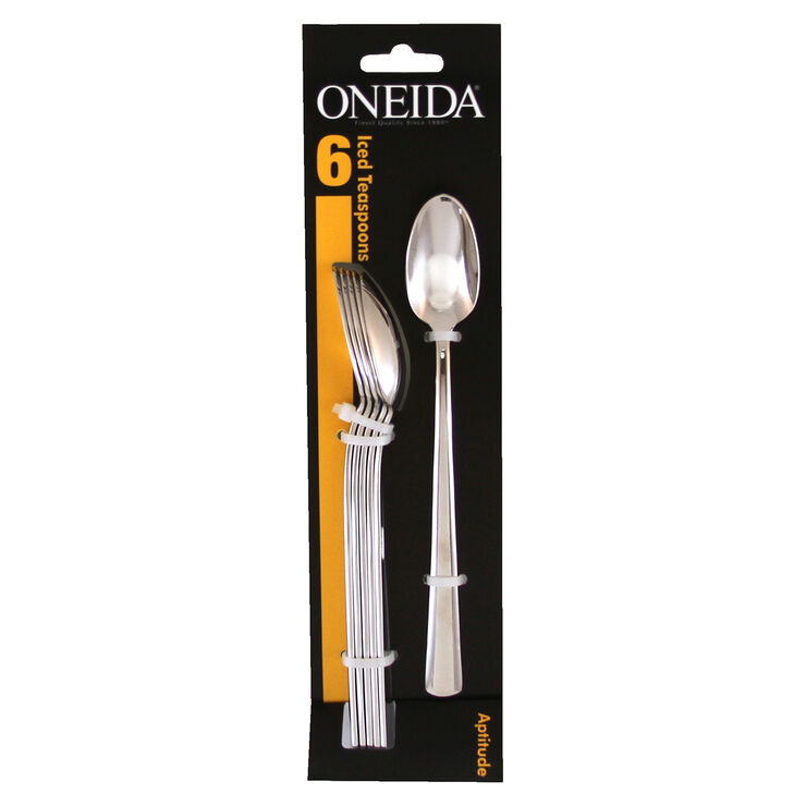 Oneida Aptitude Tall Drink Spoons Set of 6 At Home At Home