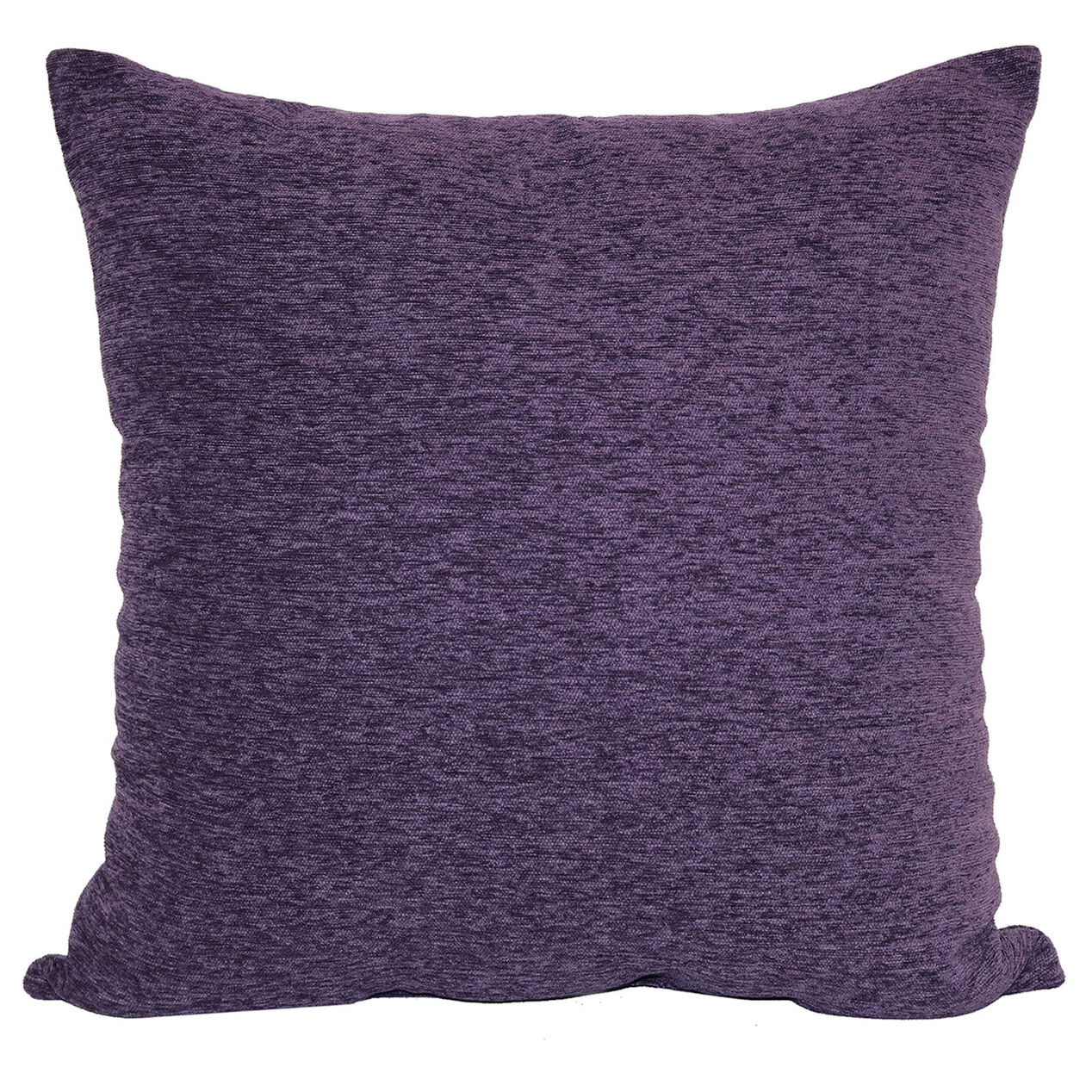 Soft Chenille Purple Throw PIllow At Home