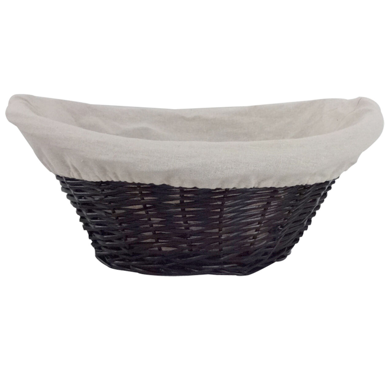 Willow Laundry Basket Black/Natural At Home