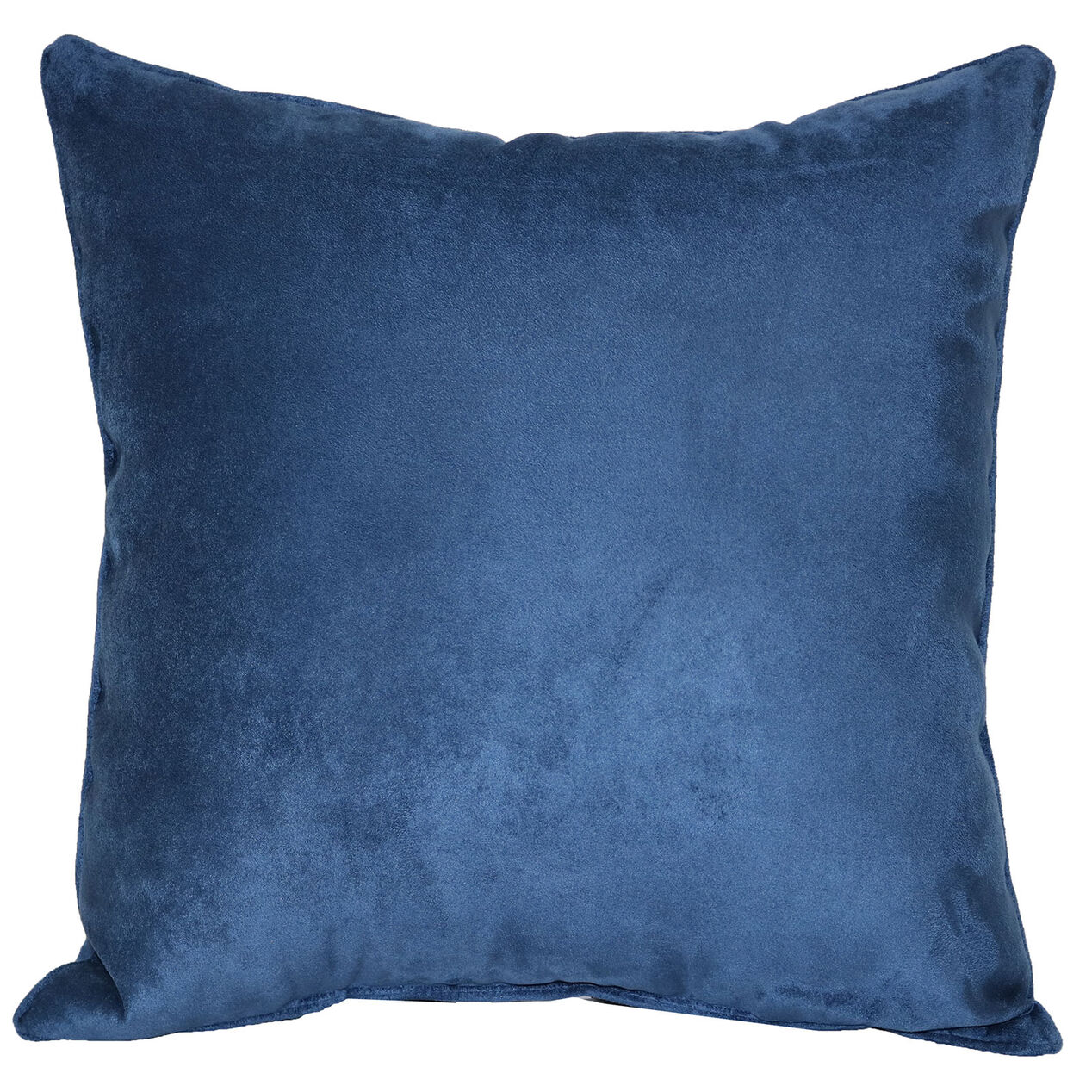 Heavy Suede Dark Blue Throw Pillow At Home
