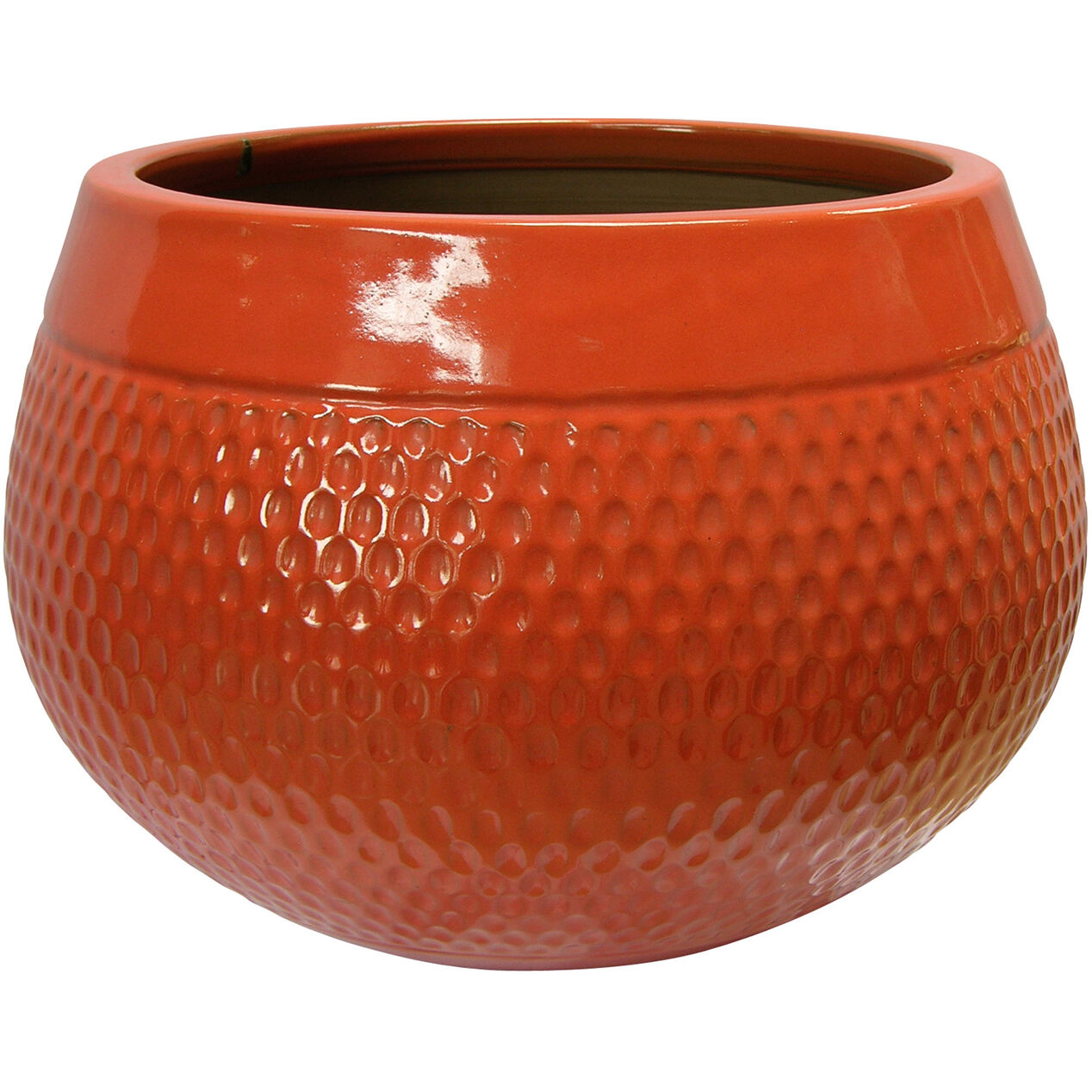 14.4 IN. TEXTURED BOWL ORANGE | At Home