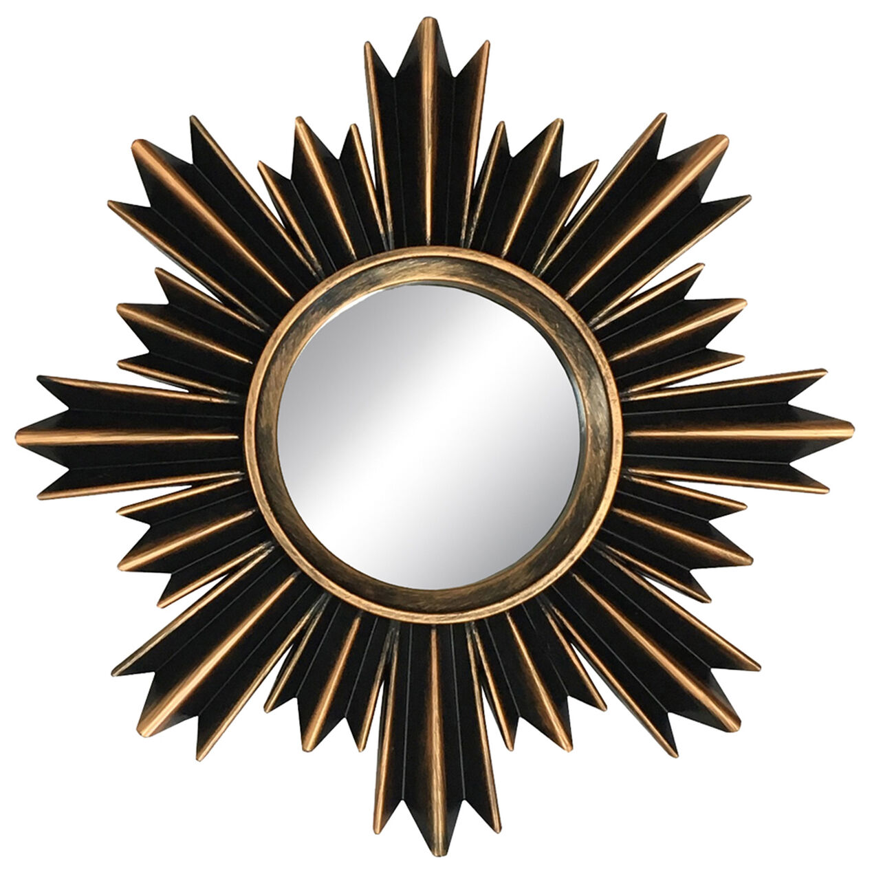 3Piece Gold Accent Mirror Set At Home