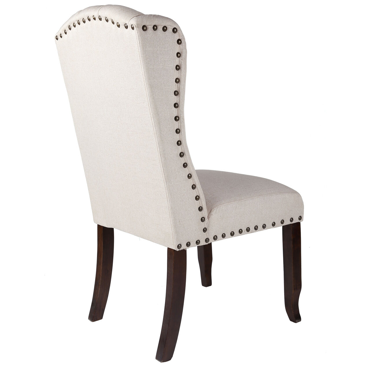 Aahmad II Wingback Dining Chair, Ivory At Home