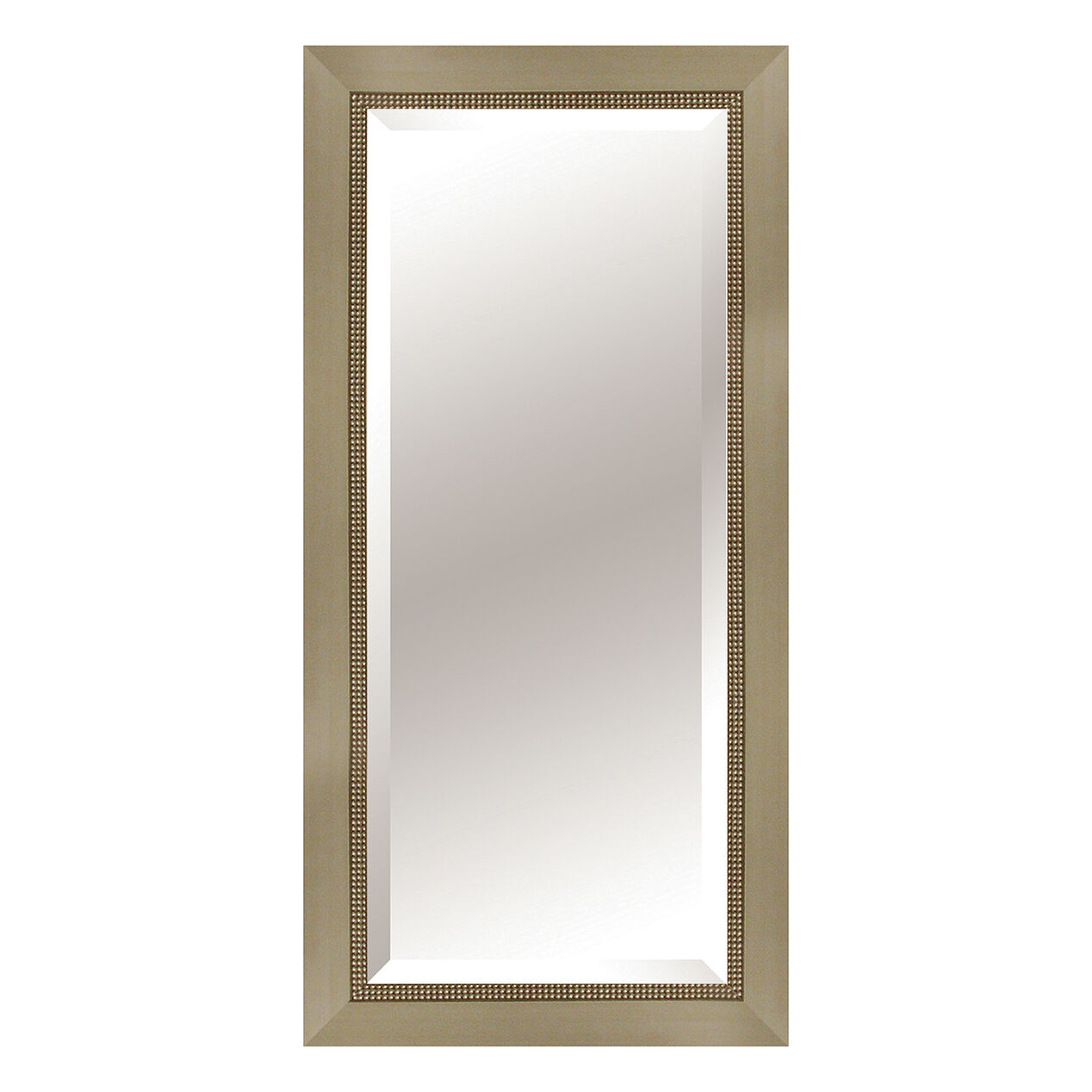 24 X 60in Champagne Beaded Mirror At Home