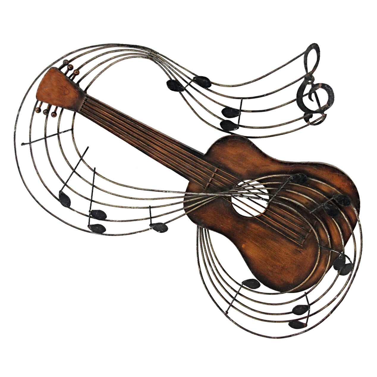 24 X 20in Metal Music Guitar Wall Décor At Home