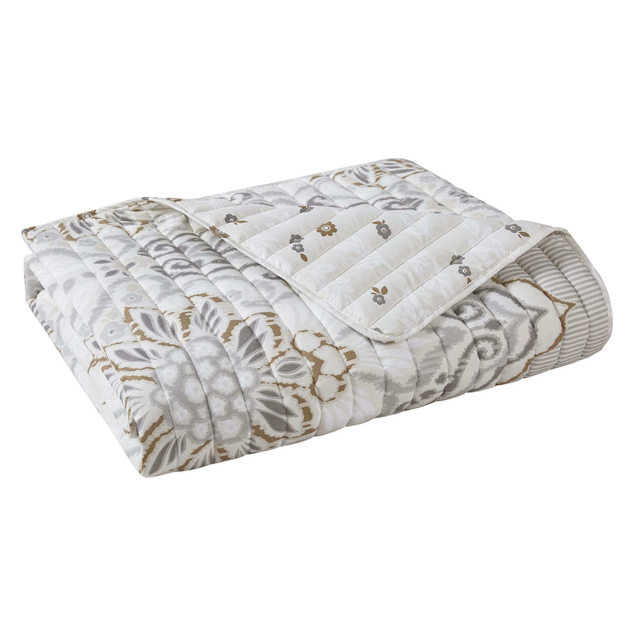 BRYCE TAUPE 3PC KING QUILT At Home
