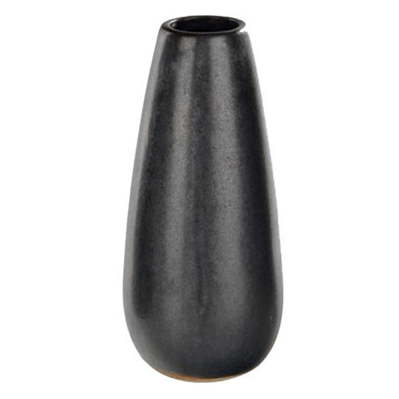 Black Ceramic Vase, 9" At Home
