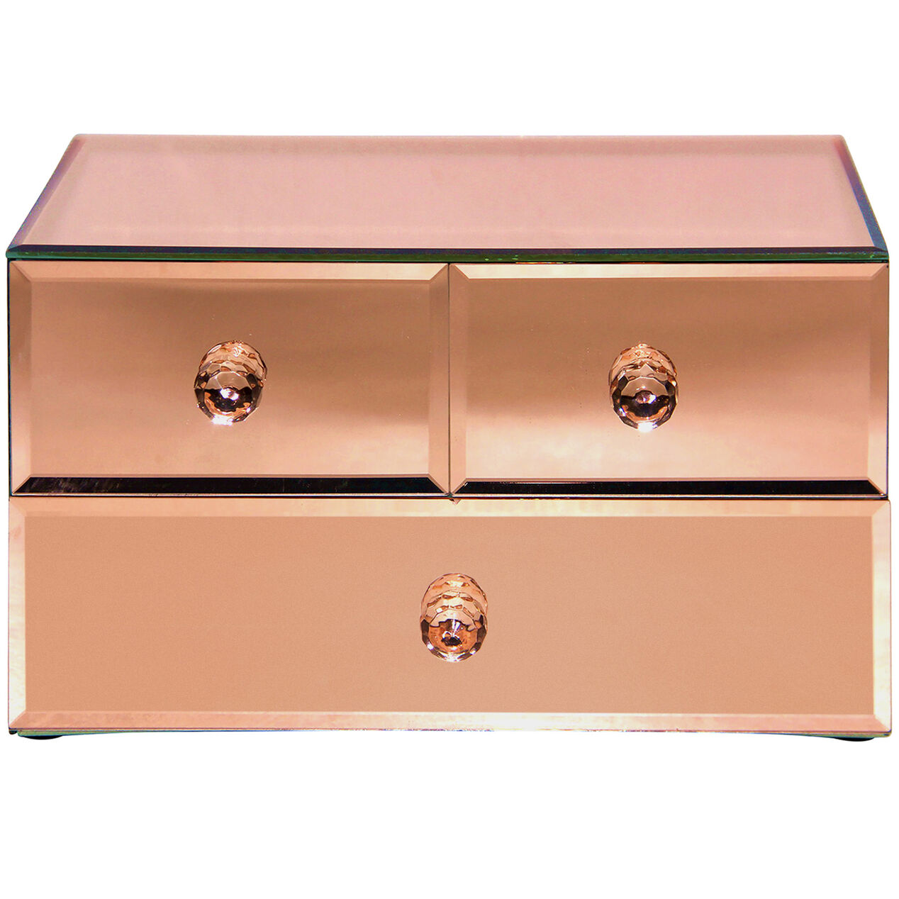 Rose Gold 3Drawer Vanity Organizer At Home