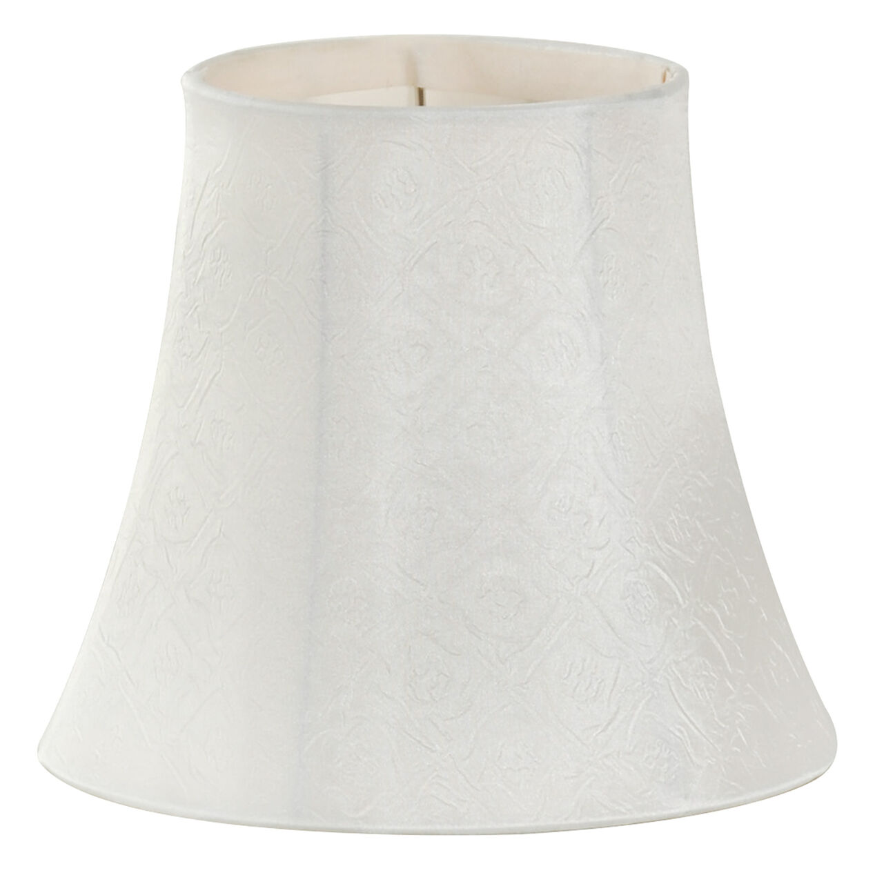 Conical Crinkle White Lamp Shade At Home