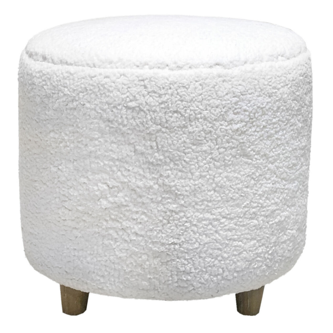 Sherpa Ottoman, White At Home