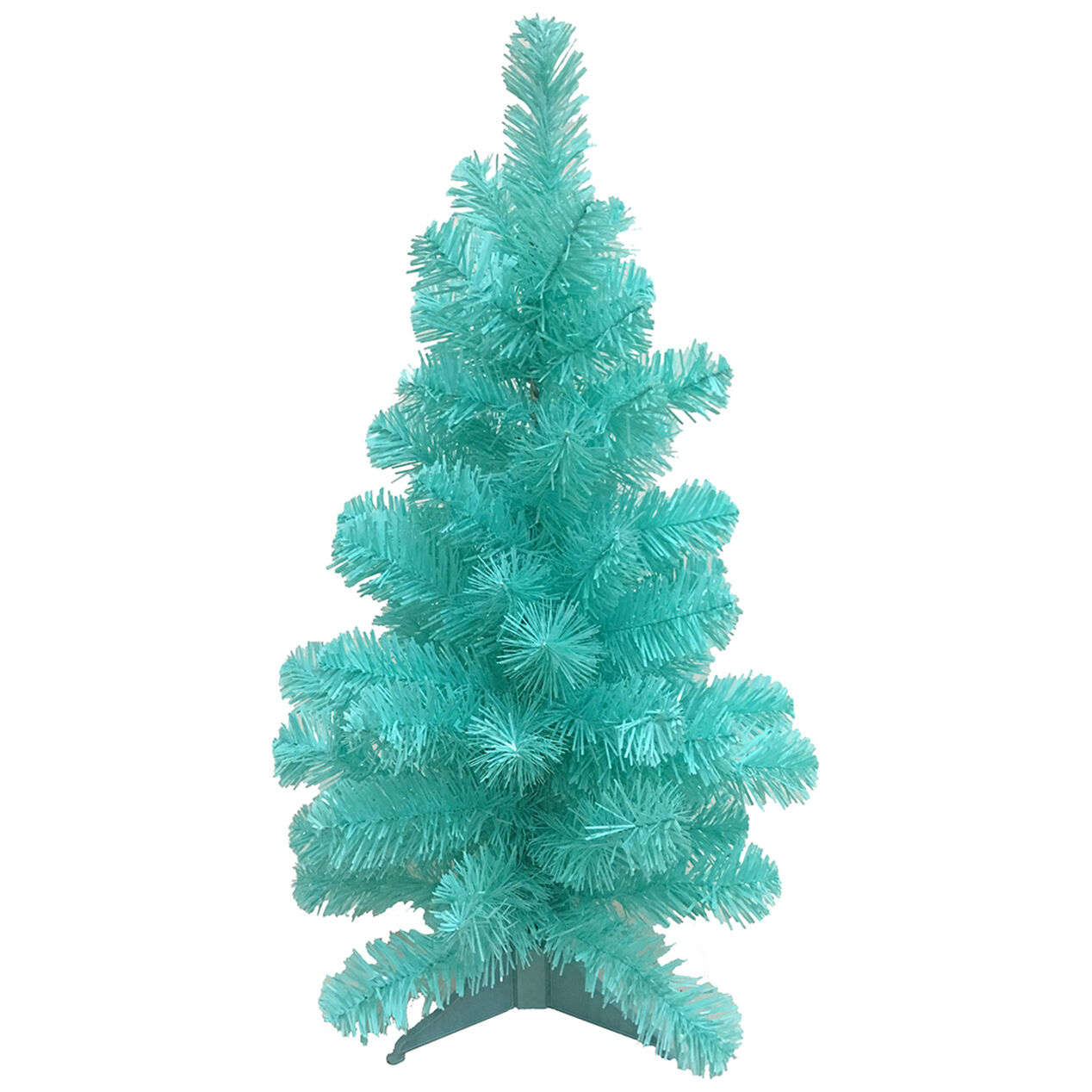 Aqua Blue Tabletop Christmas Tree At Home