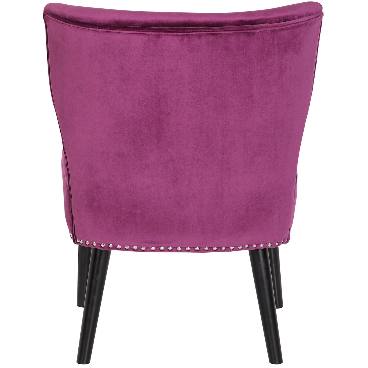 Jasper Tufted Accent Chair, Magenta At Home