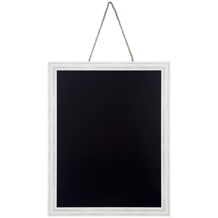 White Frame Chalkboard 12 x 16in. At Home