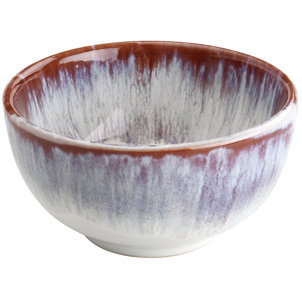 Reactive Glaze Ceramic Appetizer/Dip Bowl, 4", Pink At Home