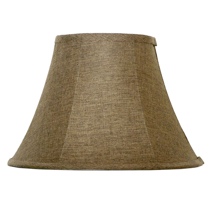 Drum Brown Linen Lamp Shade 10x14x7in At Home