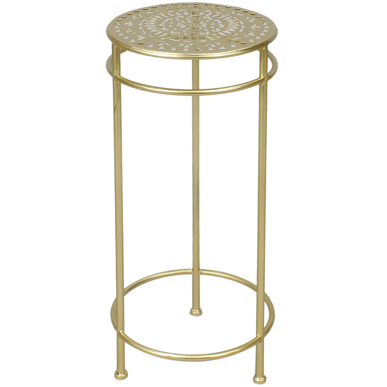 Zara Metal Plant Stand, Medium (24"), Gold At Home