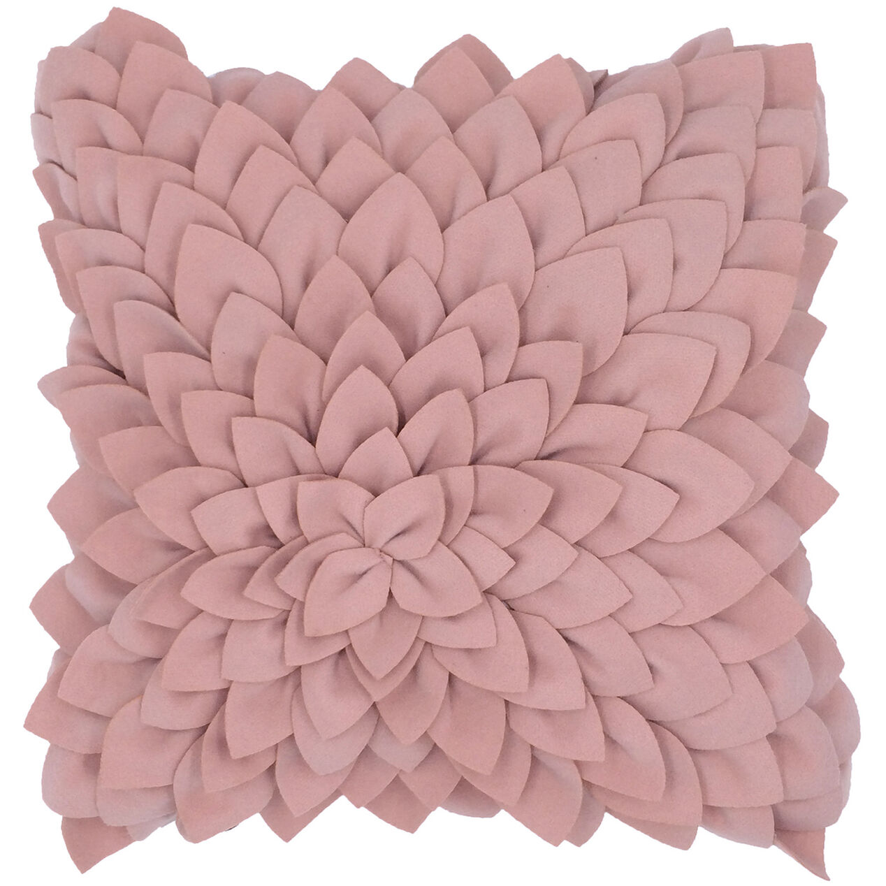 Felt Petal Pillow 16 X 16 Blush Pink At Home