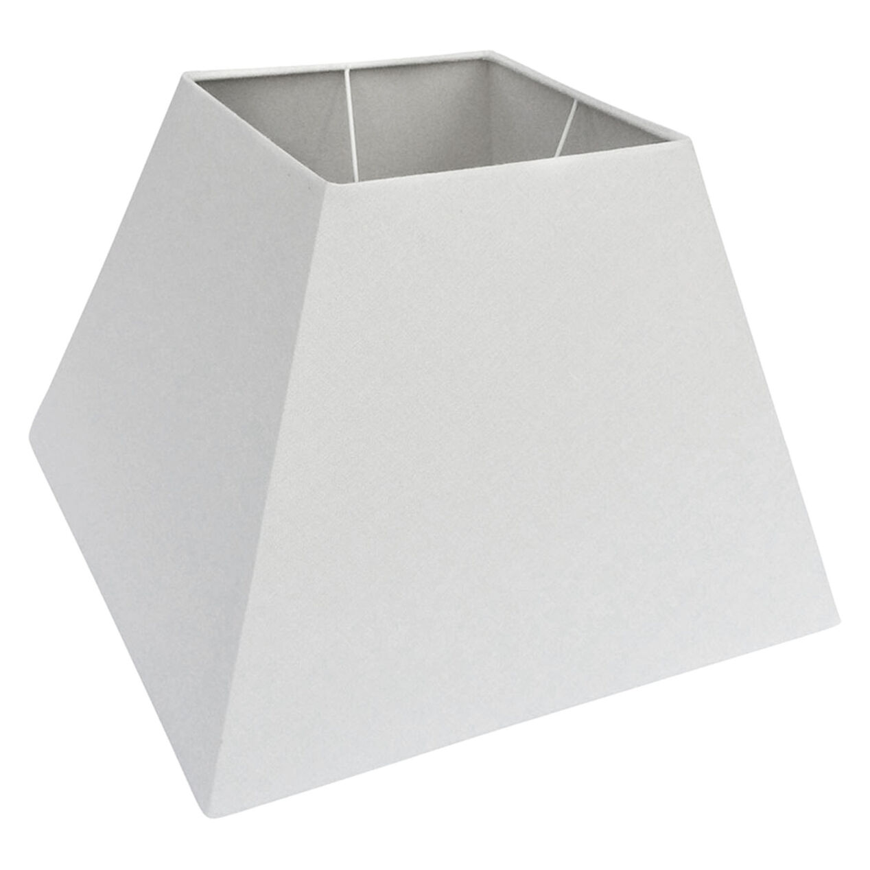Square Lampshade, 8" x 15" x 11", Ivory At Home