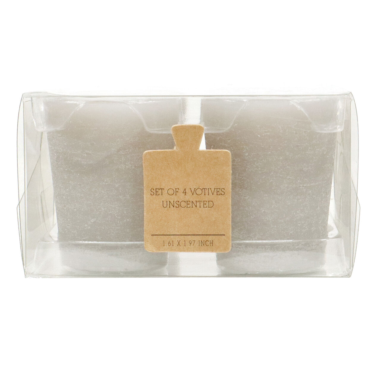 4PK VOTIVE LIGHT GREY At Home