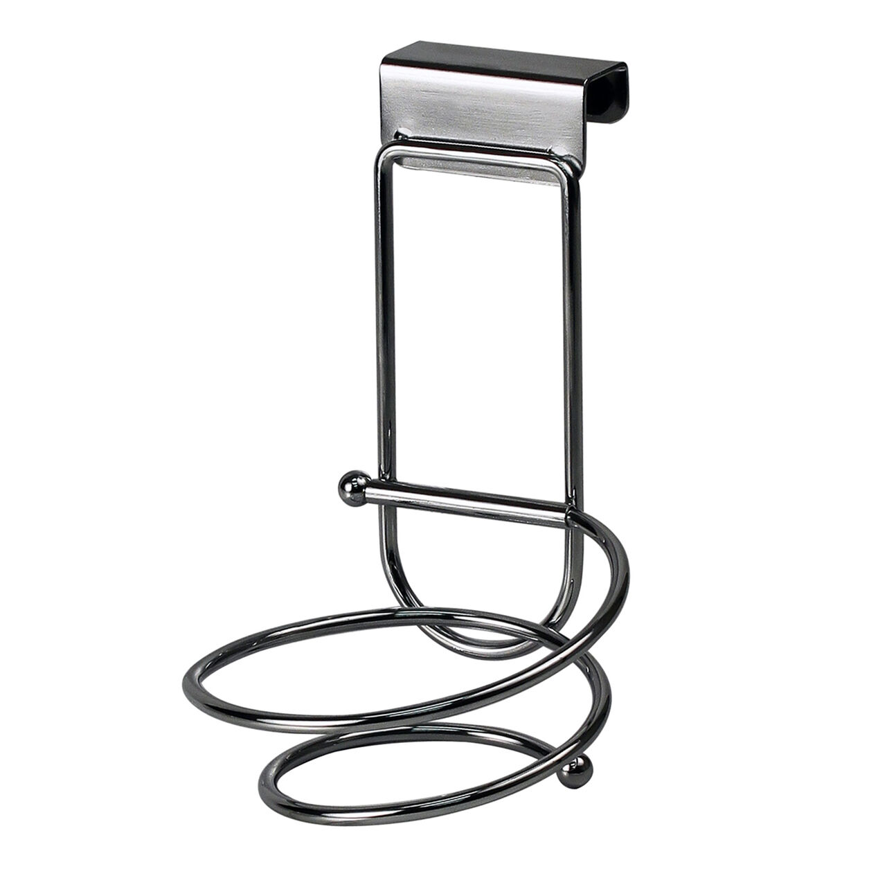 Over-the-Cabinet-Door Folding Hair Dryer Holder | At Home