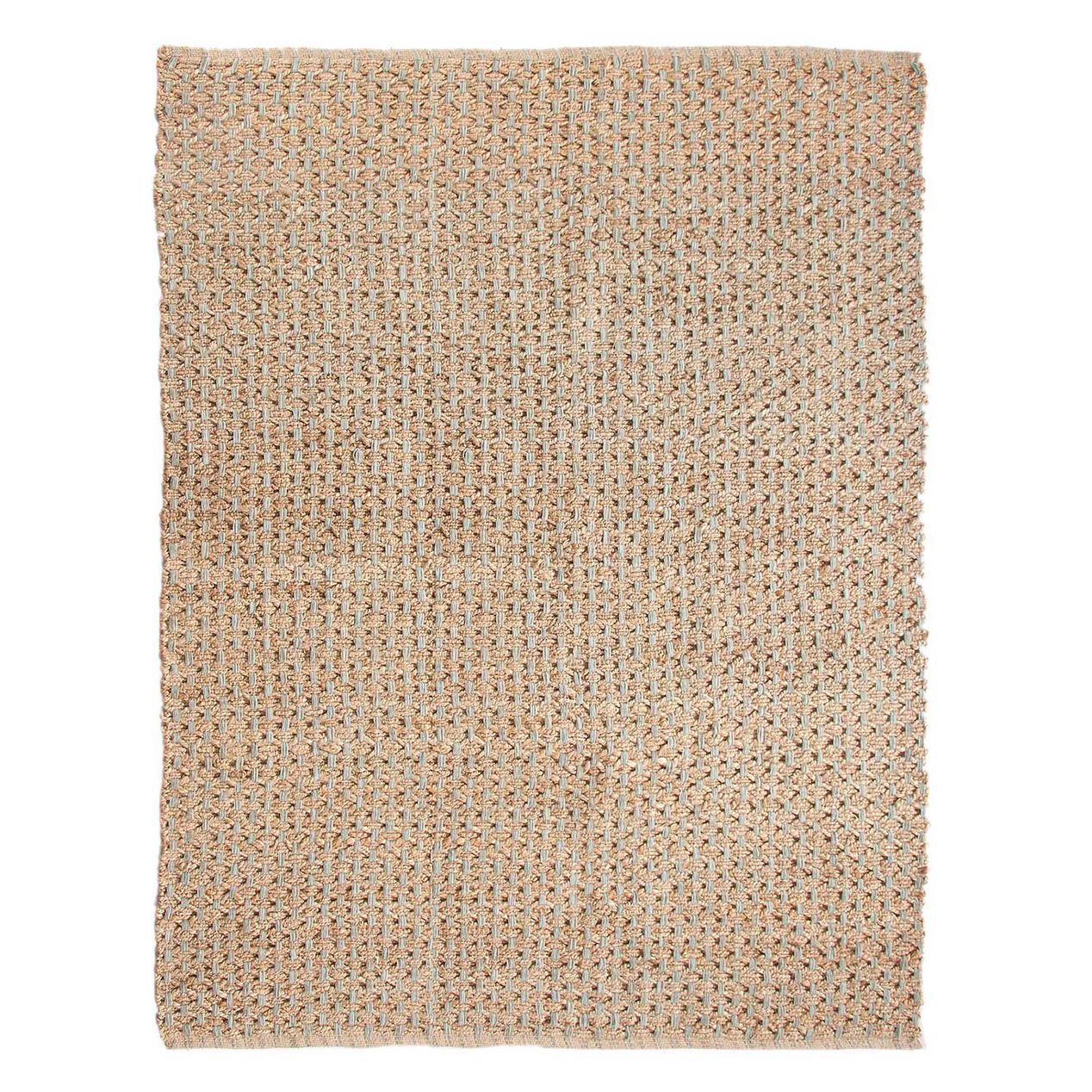 B191 Blue Criss Cross Jute Rug 8x10 ft At Home