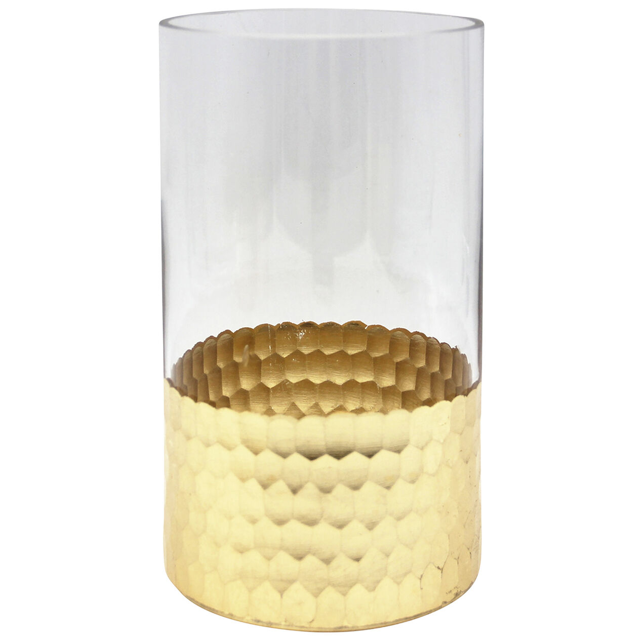 Gold Foil Glass Vase 5x8 in. At Home