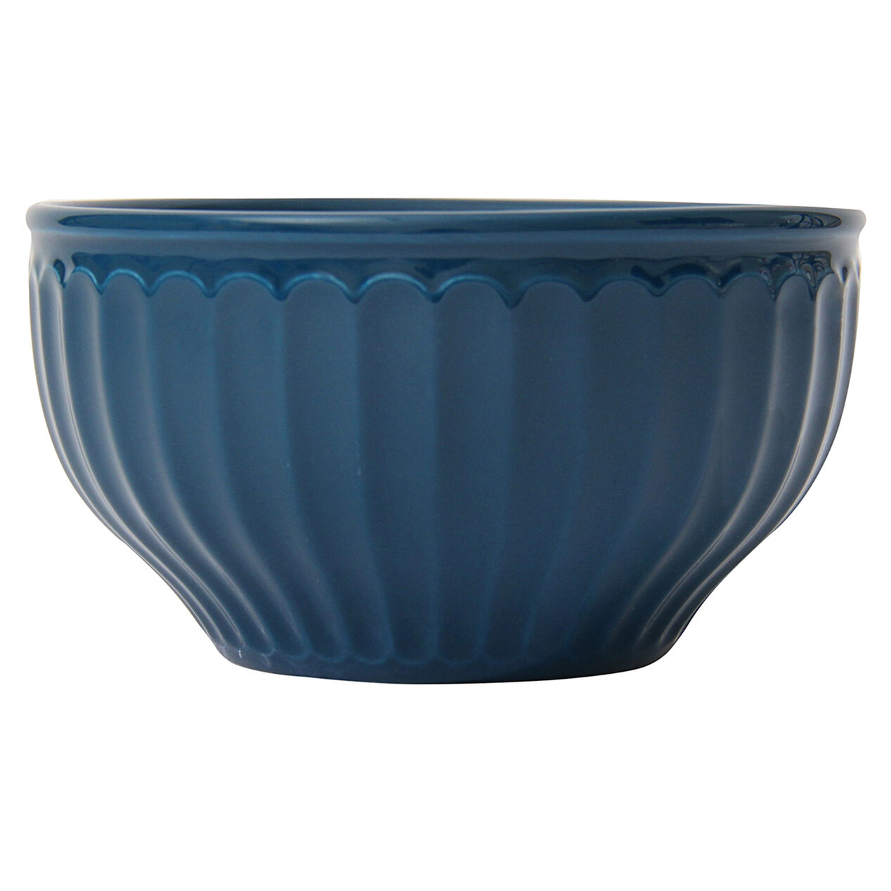 Scalloped Cereal Bowl Blue At Home