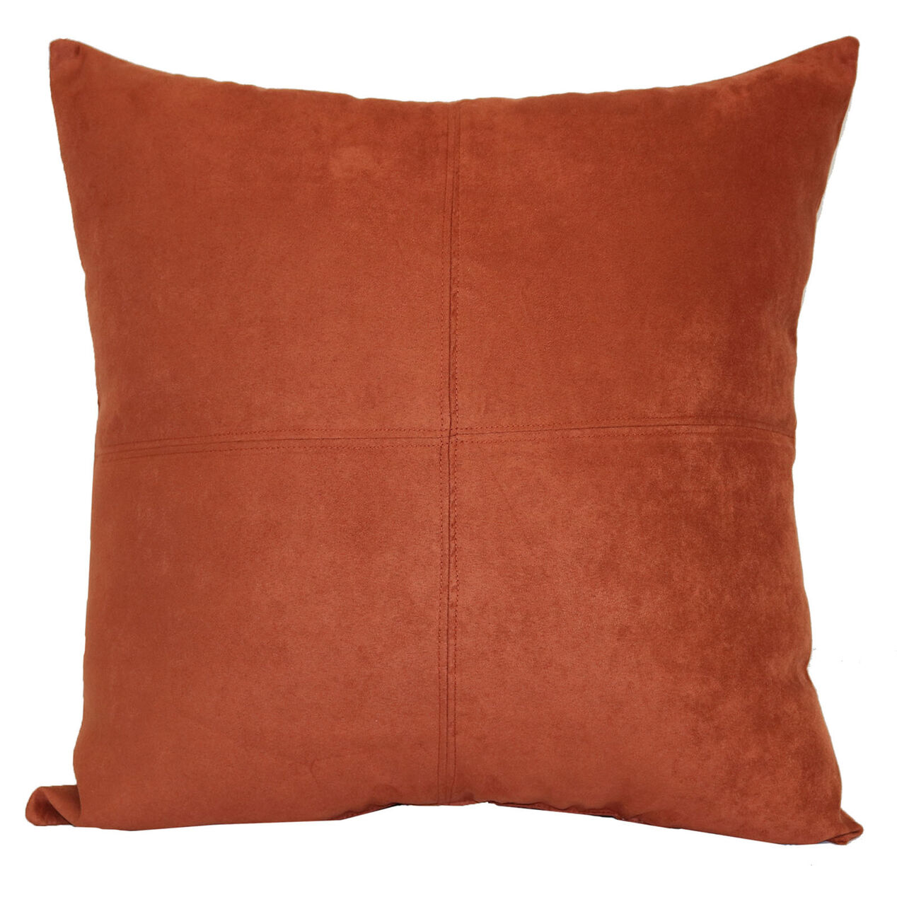 Heavy Suede Baked Clay Throw Pillow At Home