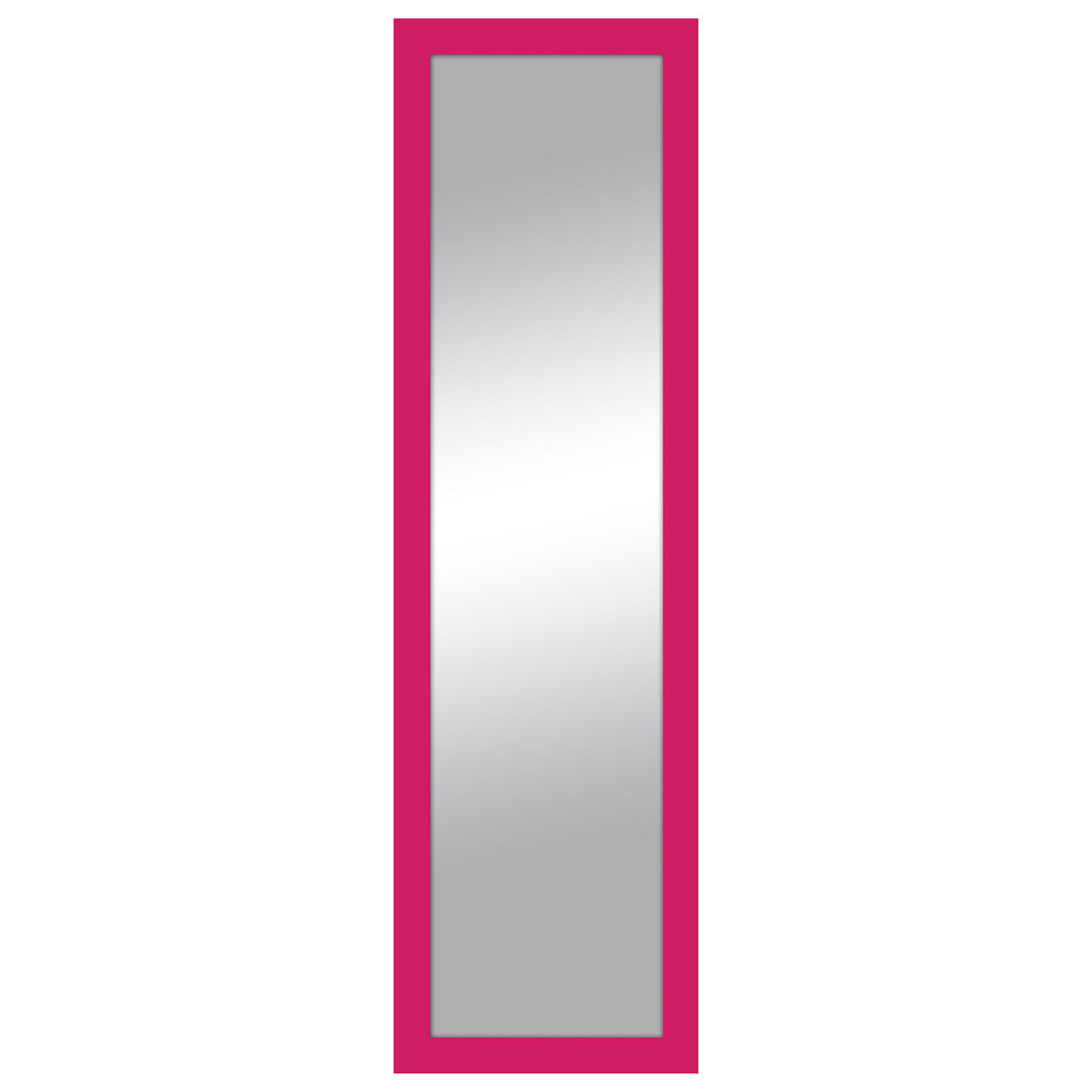 52 X 15in Hot Pink Over The Door Mirror At Home At Home