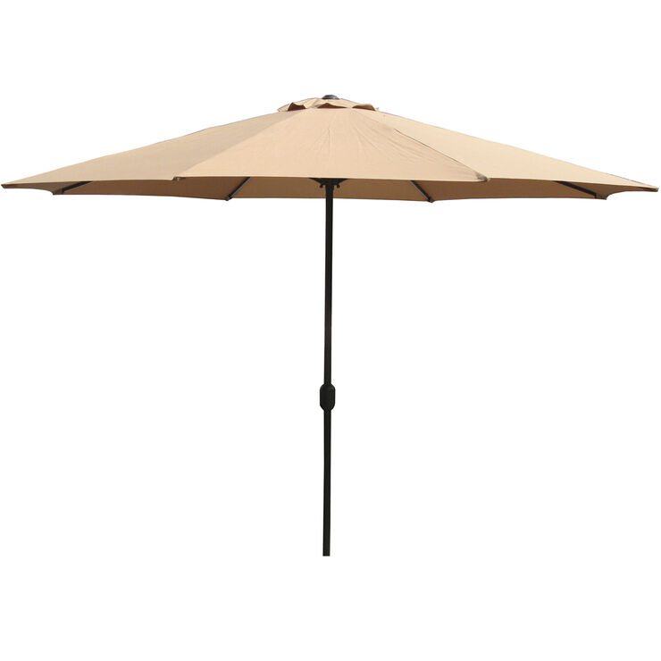 Crank Tan Umbrella 11ft At Home