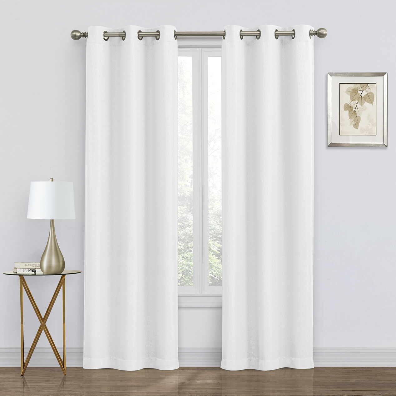 Pair Of Denver Grommet Curtain Panels 63 White At Home
