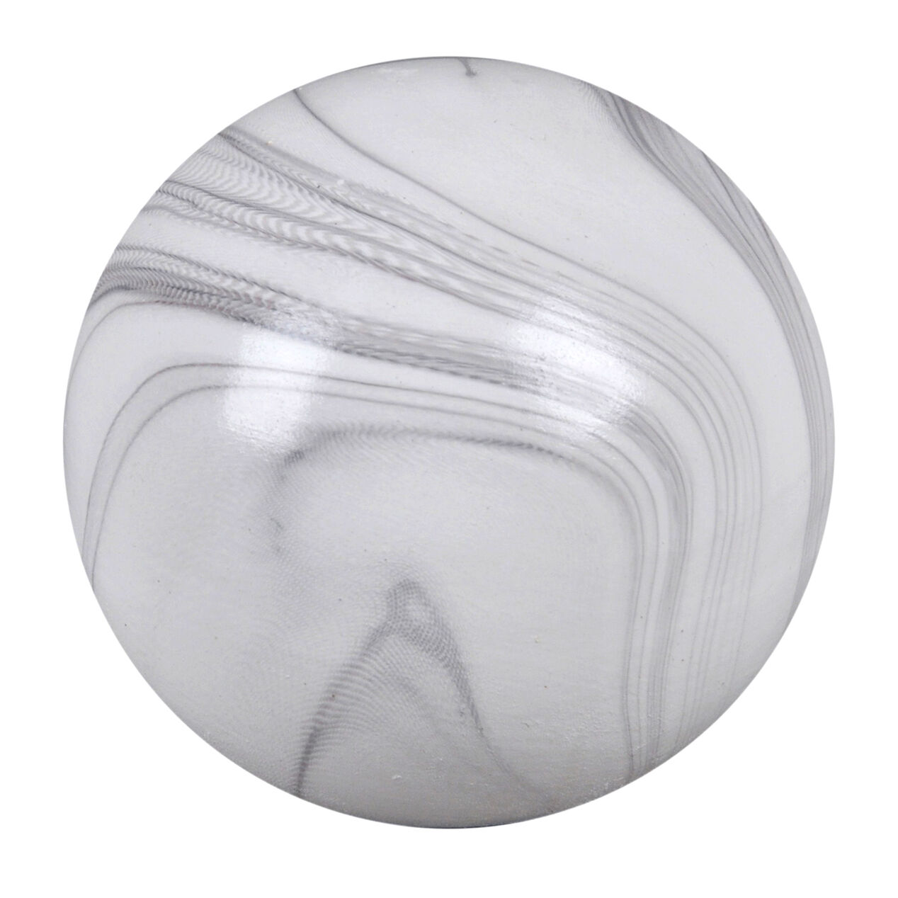 Ceramic White Marble Sphere 4in At Home