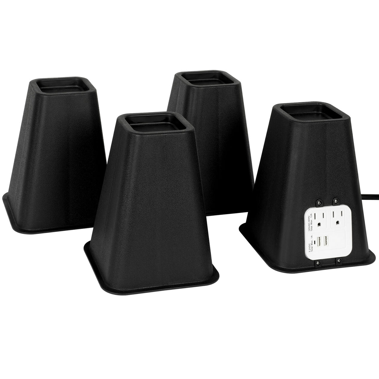 Bed Riser w/Outlet At Home