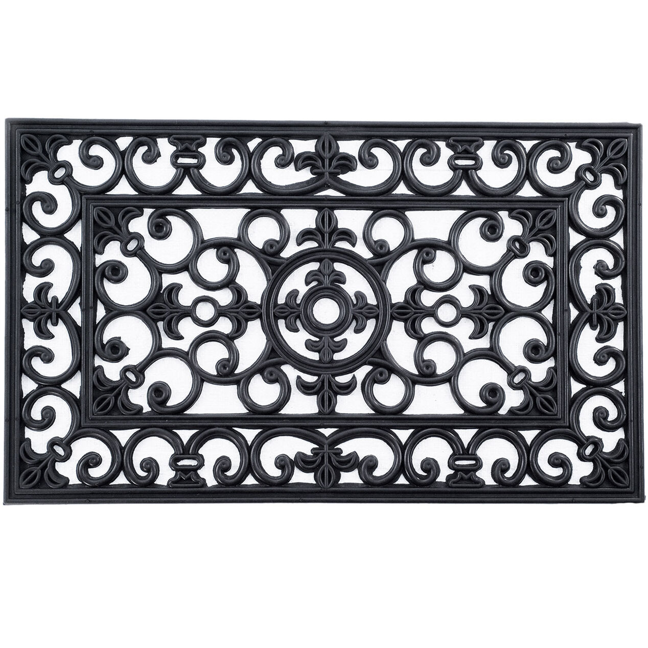 Silver Rectangle Metal Works Doormat 18 X 30in At Home