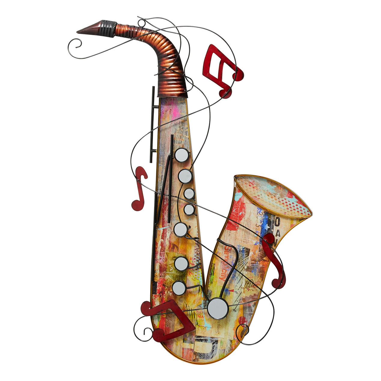 30 X 41in Saxophone and Notes Wall Décor At Home