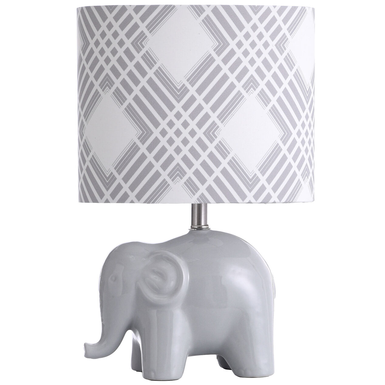 GREY ELEPHANT LAMP WITH SHADE At Home