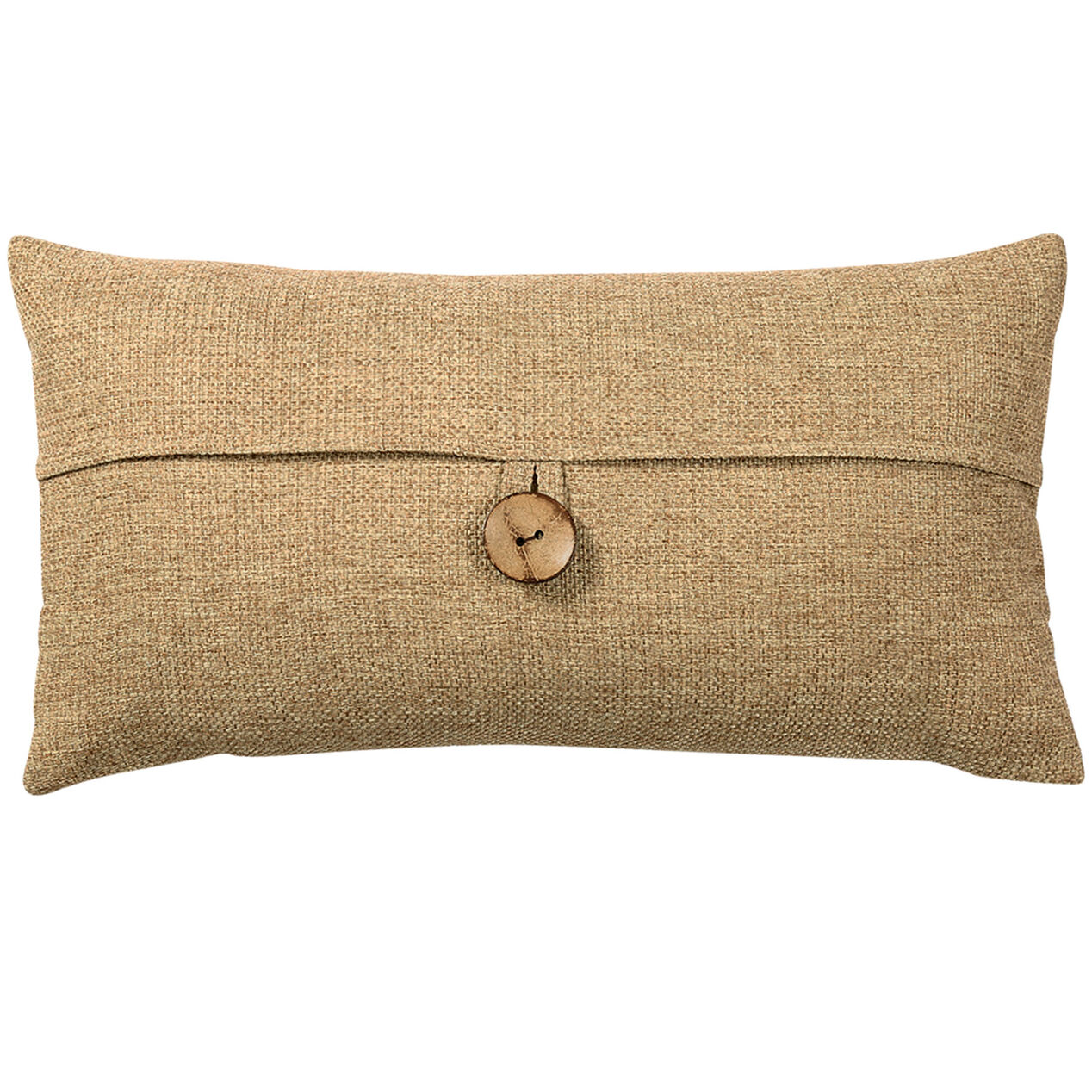 Clayton Burlap Taupe Throw Pillow At Home