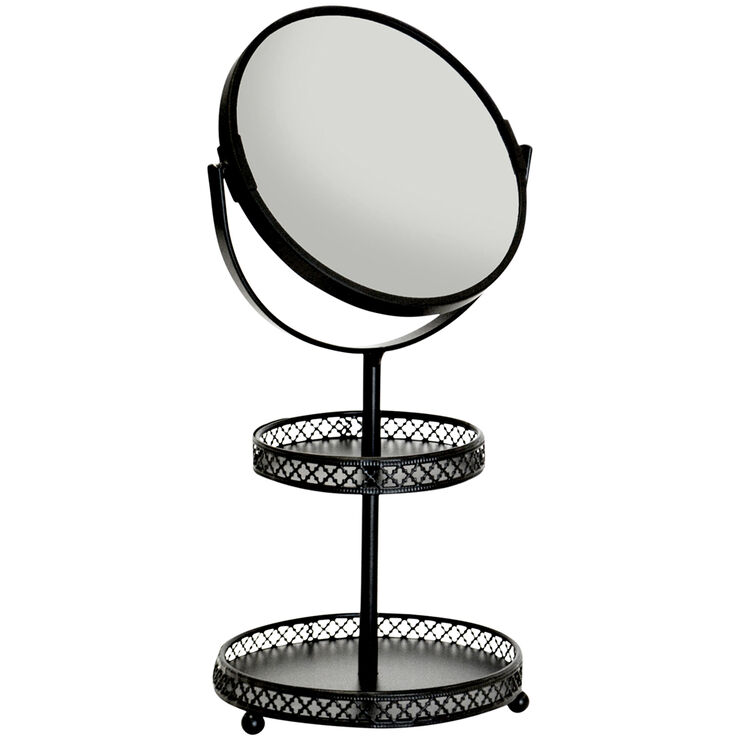 CARI MATTE BLACK VANITY MIRROR At Home
