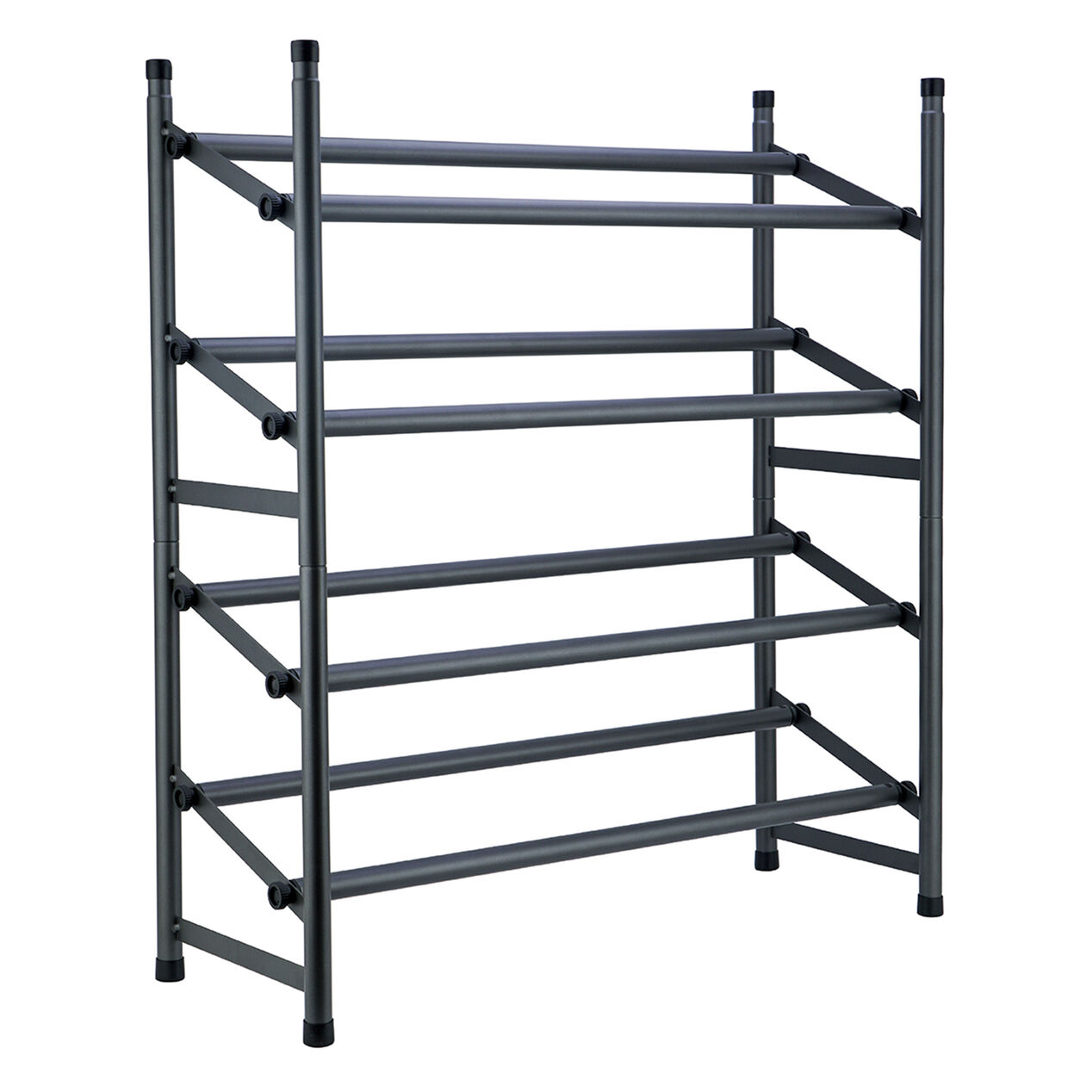 2 TIER GUNMTL SHOE RACK At Home
