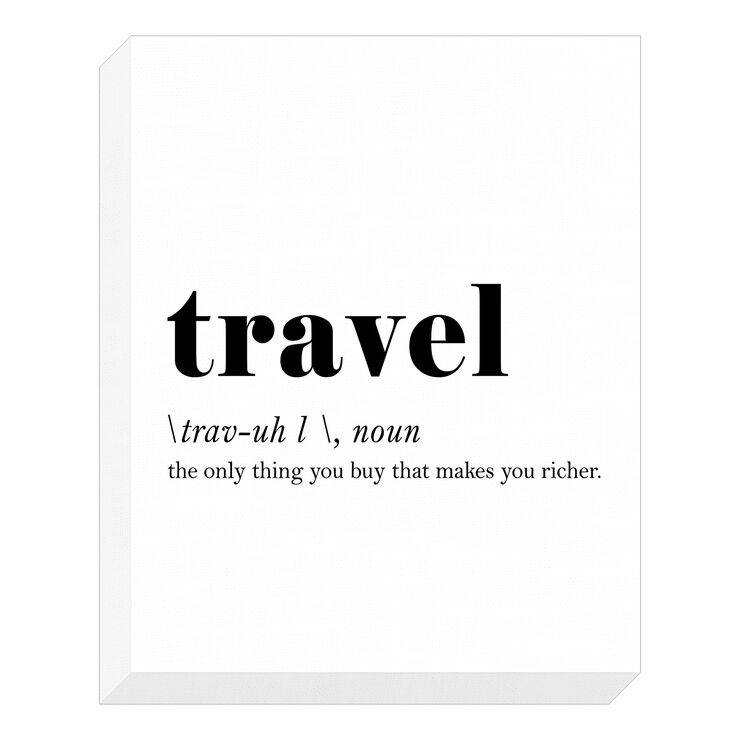 'Travel' Define Wall Art 16 x 20in. At Home