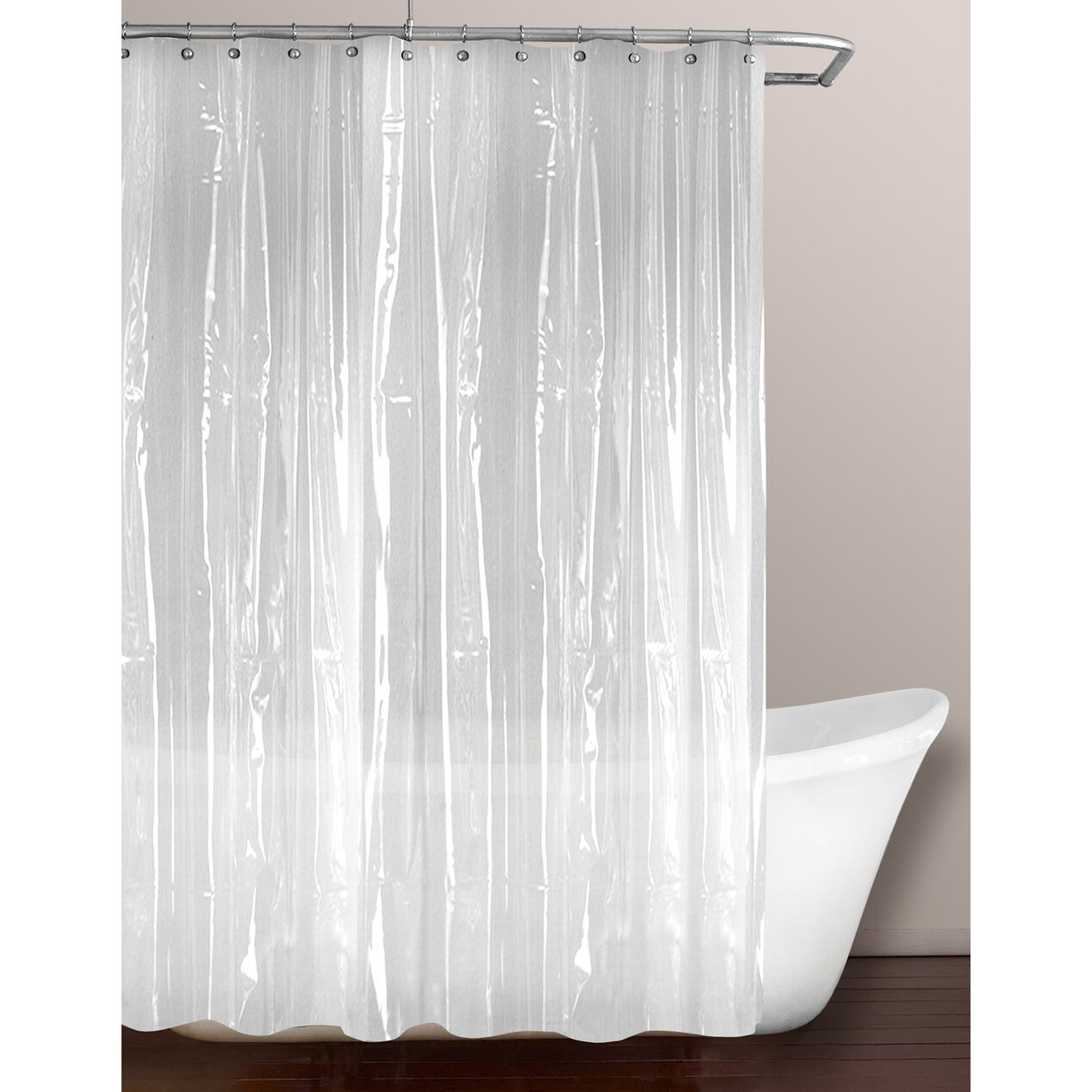 Clear Five Gauge Shower Curtain Liner At Home At Home