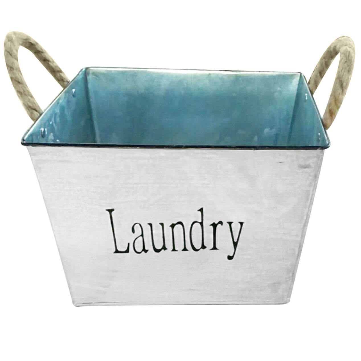 GALVANIZED METAL BASKET At Home