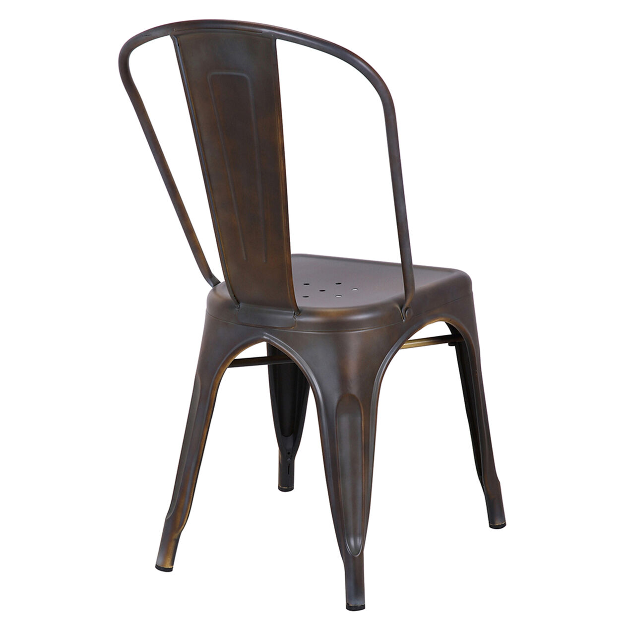 Idris Metal Dining Chair, Bronze At Home
