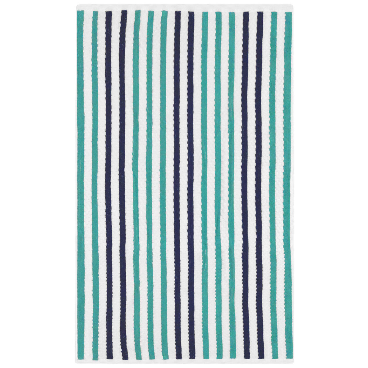 Mitchell Striped Bath Towel, Teal At Home