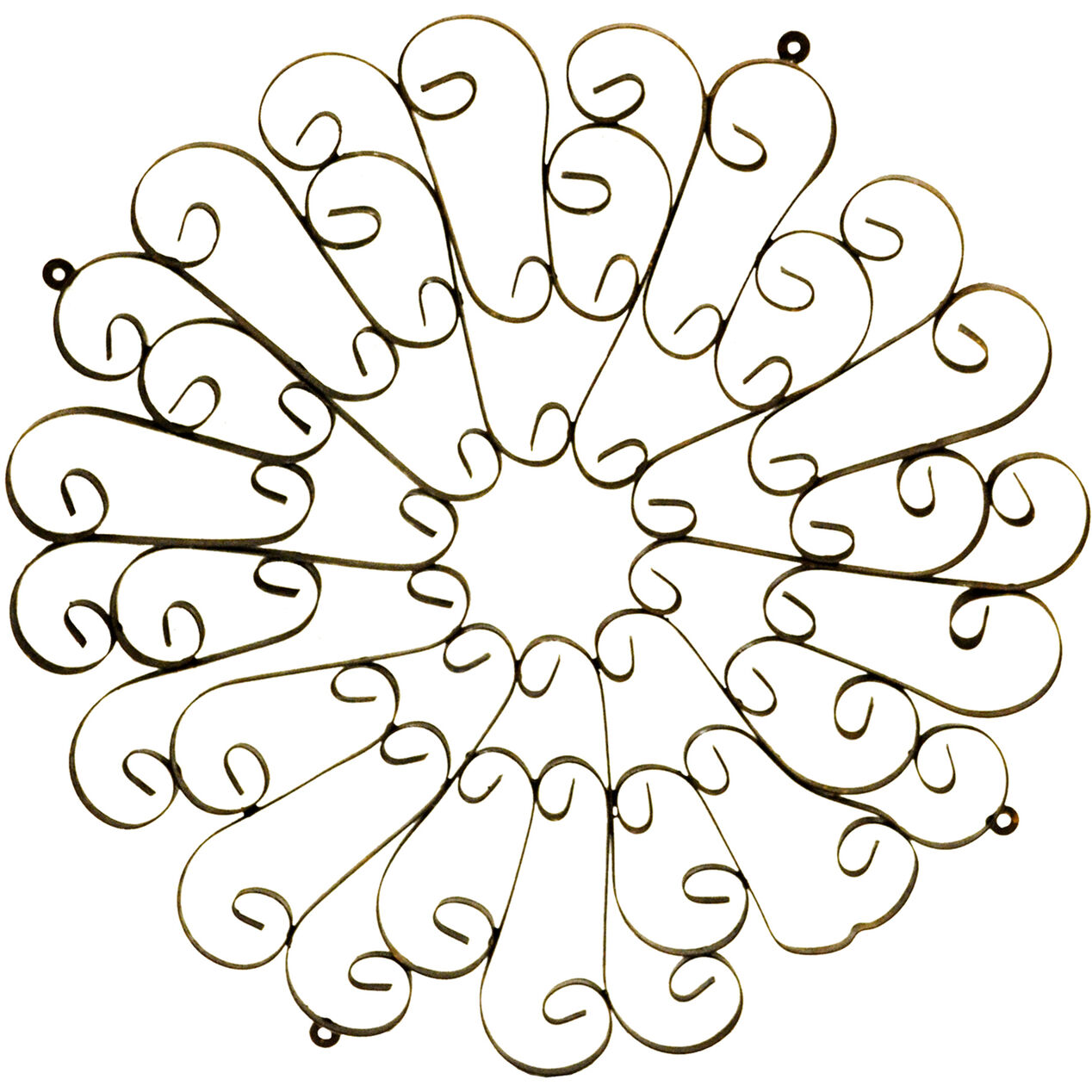 Wrought Iron Round Wall Decor At Home