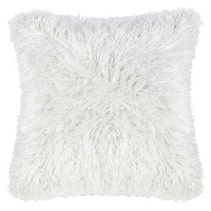 Faux Fur 16in Pillow White At Home