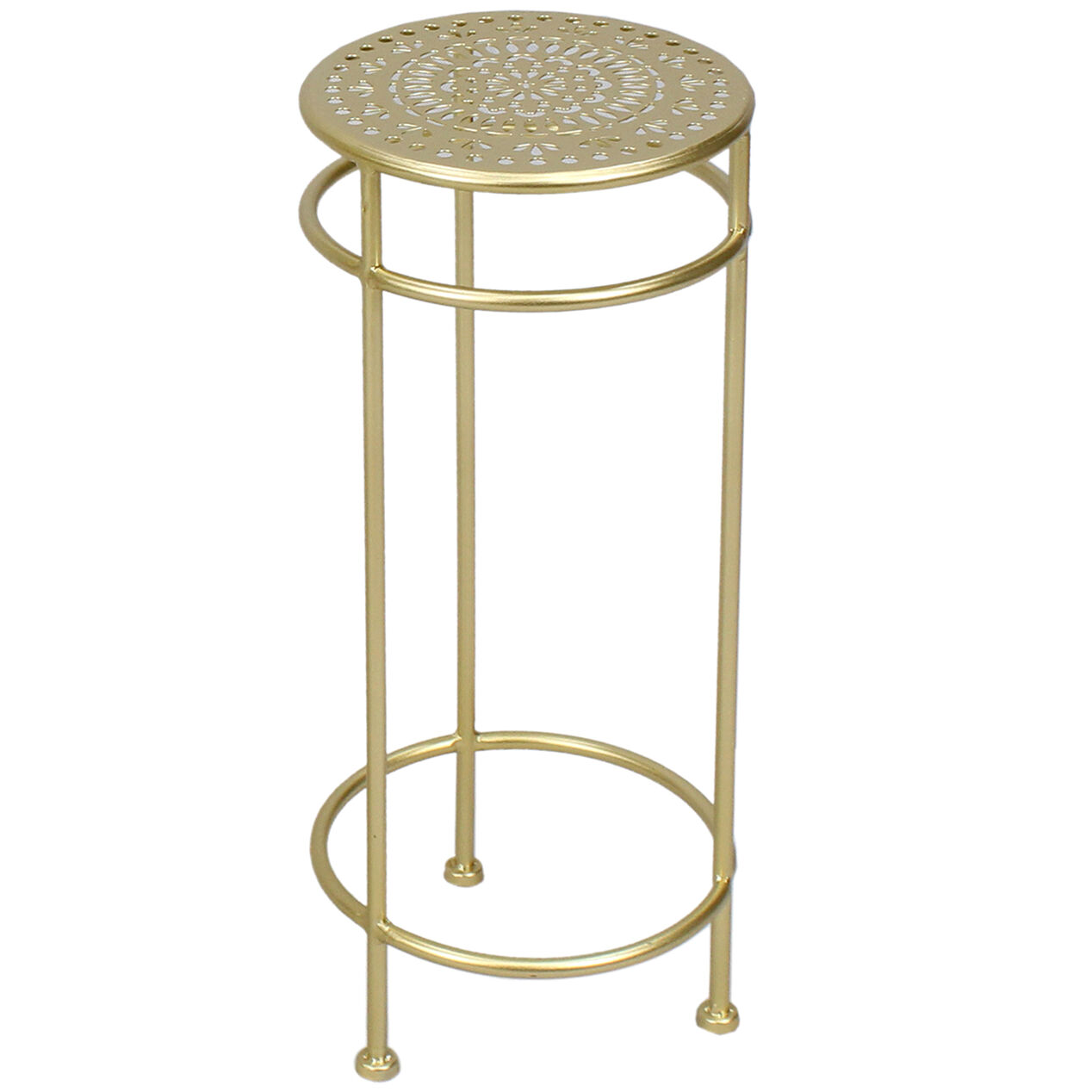Zara Metal Plant Stand, Small (20"), Gold At Home