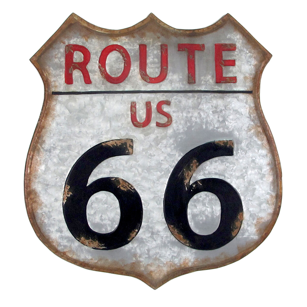 20 X 21in Galvanized Route 66 Wall Décor At Home