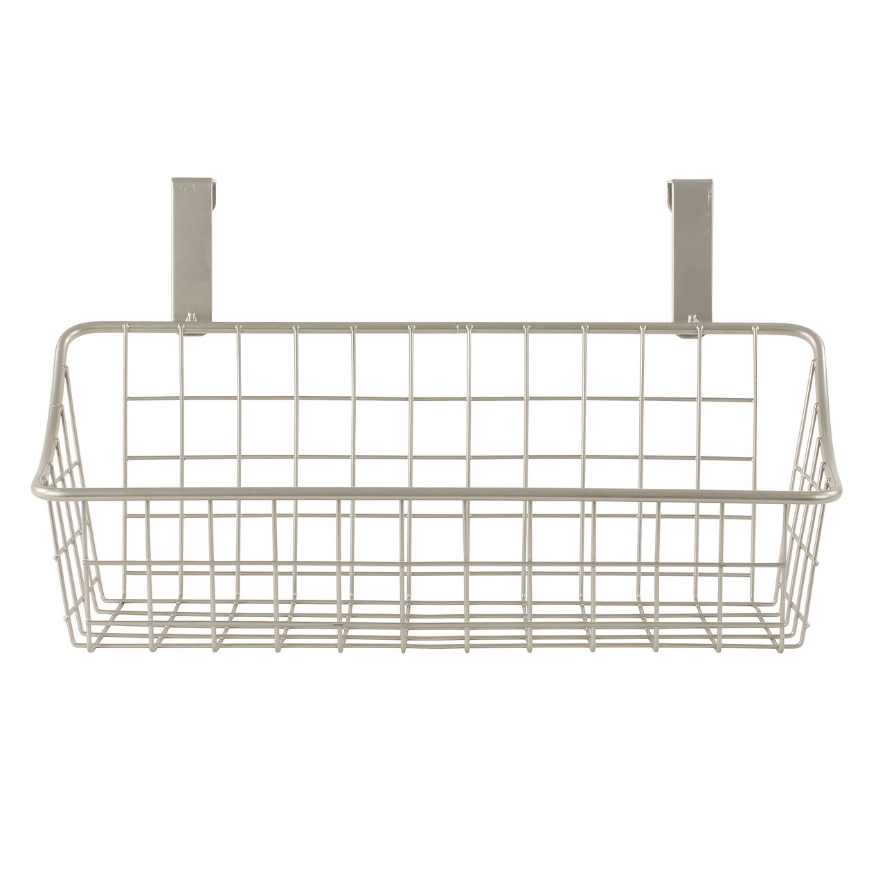 Small Wire Grid Basket, Nickel At Home